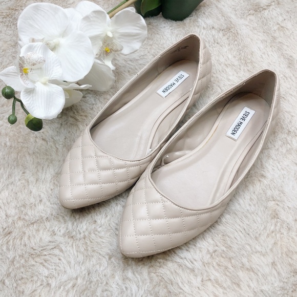 steve madden beige flats